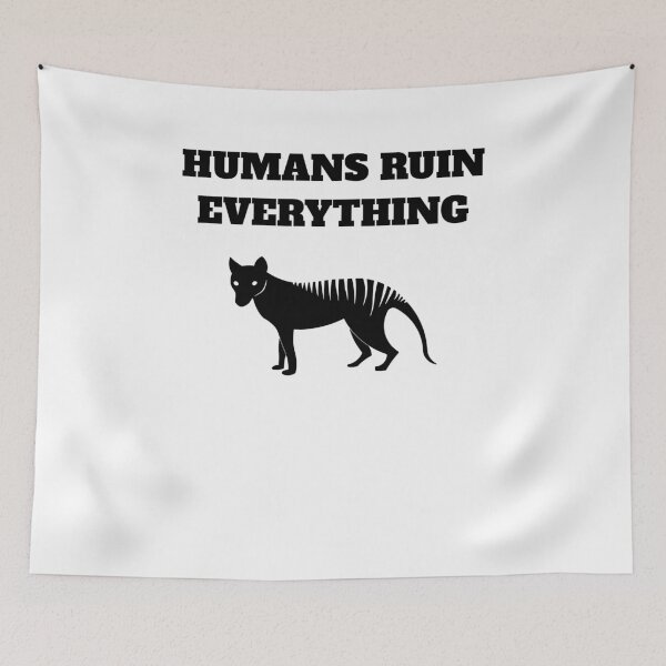 Item preview, Tasmanian wolf human ruin everything designed and sold by Jeangel97.