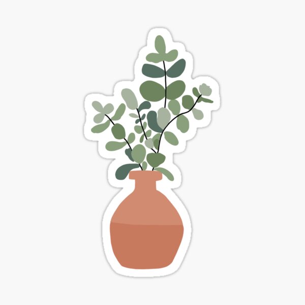 Item preview, Eucalyptus Terracotta Pot designed and sold by rebekahmarkes.