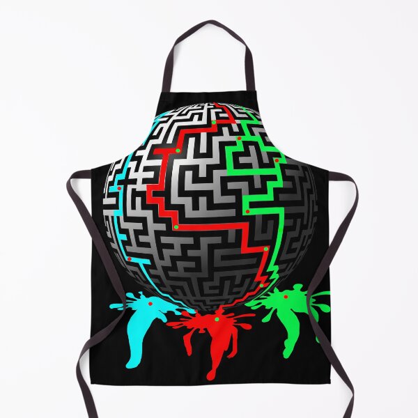 Item preview, Graphic sphere labyrinth fluorescent paint designed and sold by Astralia.