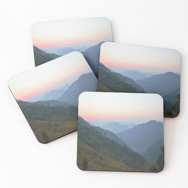 Item preview, Dreamy sunset mountain view designed and sold by Mariolangstieh.