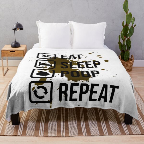 Item preview, Eat Sleep Poop Repeat | poop splatter designed and sold by tripanthias.