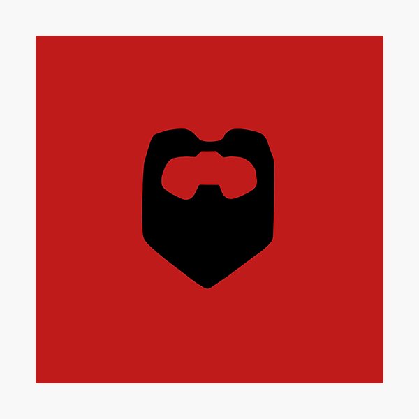 Item preview, The Darkest Timeline Goatee from Community (Red) designed and sold by PaulinaS.