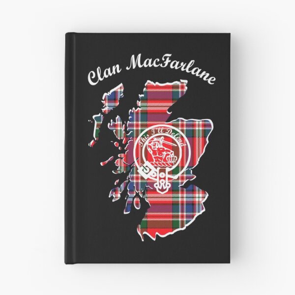 Item preview, Clan MacFarlane Scotland Map Crest designed and sold by BagTown Clans.