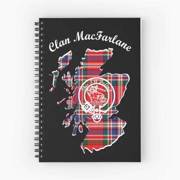 Item preview, Clan MacFarlane Scotland Map Crest designed and sold by BagTown Clans.