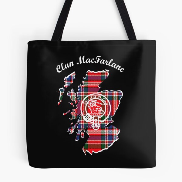 Item preview, Clan MacFarlane Scotland Map Crest designed and sold by BagTown Clans.