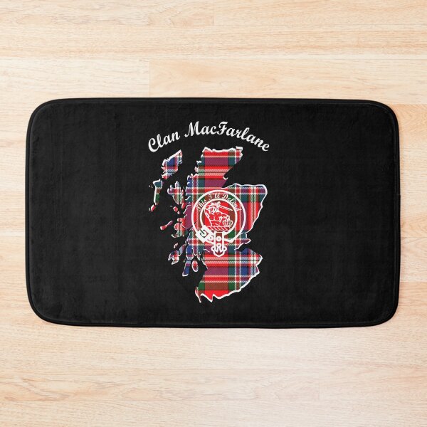Item preview, Clan MacFarlane Scotland Map Crest designed and sold by BagTown Clans.