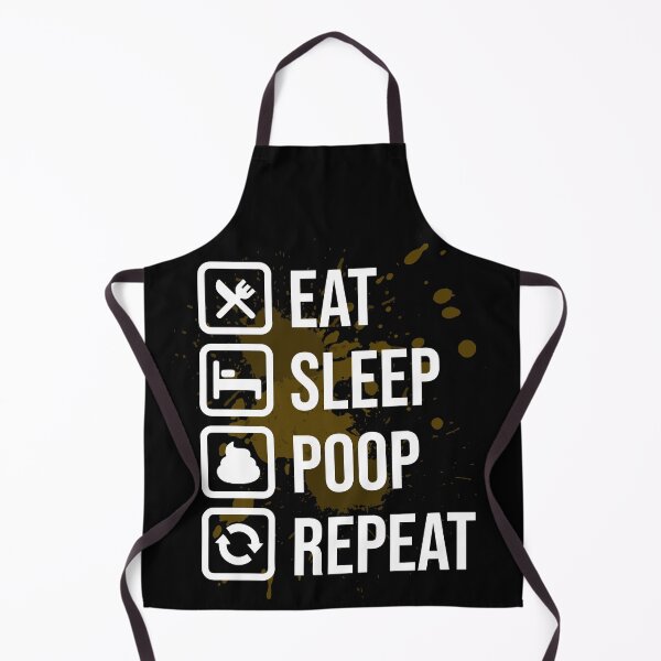 Item preview, Eat Sleep Poop Repeat | poop splatter designed and sold by tripanthias.