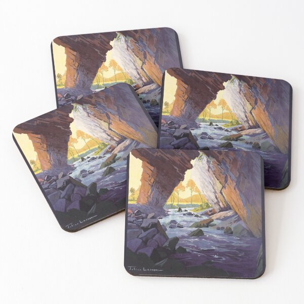 Item preview, Grottes de Han retro poster designed and sold by CorasPosters.