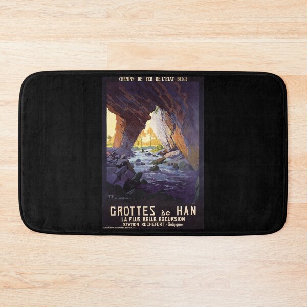Item preview, Grottes de Han retro poster designed and sold by CorasPosters.
