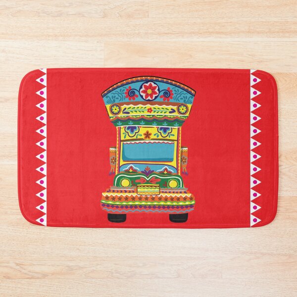 Item preview, Truck Art in Red - Floral & Colorful Truckart designed and sold by storeIndus.