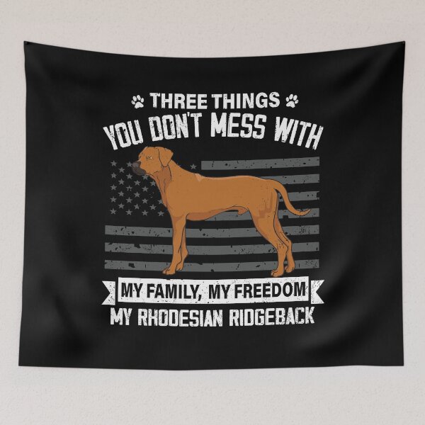 Artikelvorschau, Don't Mess With My Rhodesian Ridgeback Dog Lover Mom Dad Cute Funny Gift entworfen und verkauft von rafaeltto.