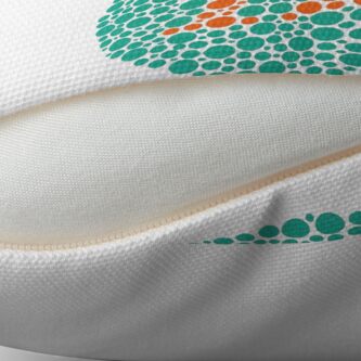 Alternate view of 12 - Ishihara Plate Throw Pillow