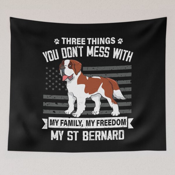 Item preview, Don't Mess With My St Bernard Dog Lover Mom Dad Cute Funny Gift designed and sold by rafaeltto.