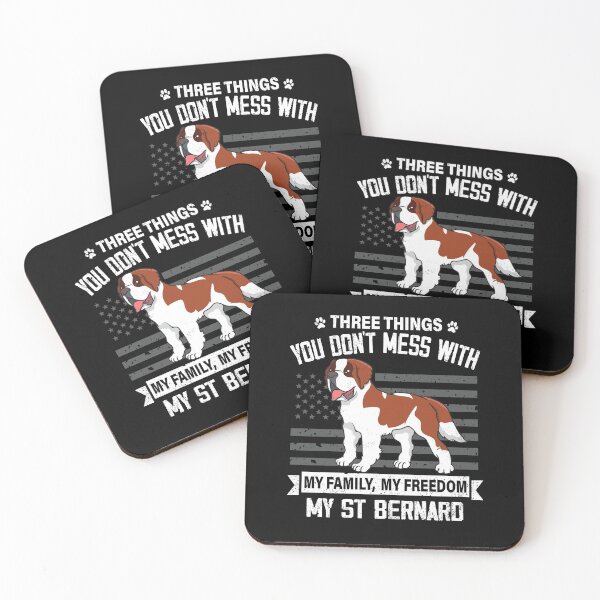 Item preview, Don't Mess With My St Bernard Dog Lover Mom Dad Cute Funny Gift designed and sold by rafaeltto.