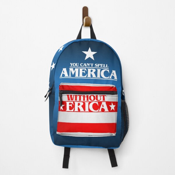Item preview, You can't spell AMERICA without ERICA (Strange thing), patriot flag of the United States, 4th f July tv series 80s quote, nerd, stripes designed and sold by frikybomb.