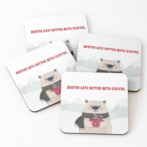 Item preview, winter gets better with coffee designed and sold by PRINTED ..