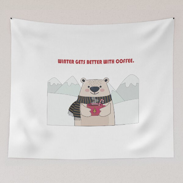 Item preview, winter gets better with coffee designed and sold by PRINTED ..