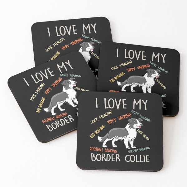 Item preview, I Love My Border Collie Dog Lover Mom Dad Cute Funny Gift designed and sold by rafaeltto.