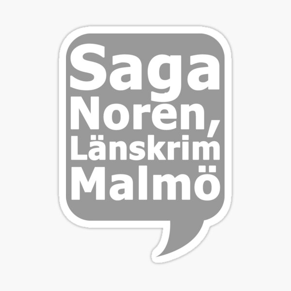 Artikel-Vorschau von Saga Norén, Länskrim Malmö, designt und verkauft von burdonterrace.