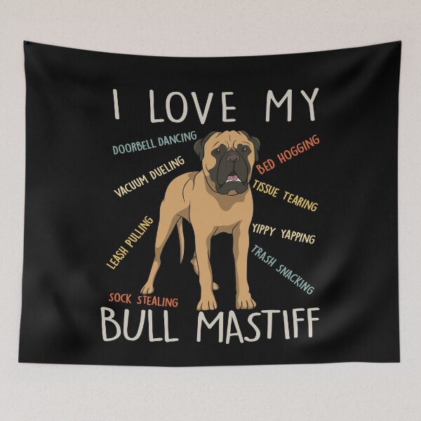 Item preview, I Love My Bull Mastiff Dog Lover Mom Dad Cute Funny Gift designed and sold by rafaeltto.
