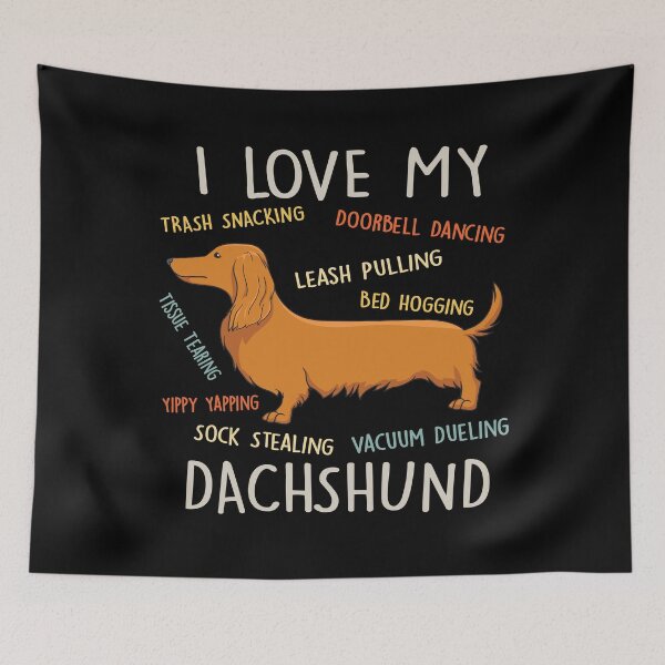 Item preview, I Love My Dachshund Doxie Dog Lover Mom Dad Cute Funny Gift designed and sold by rafaeltto.
