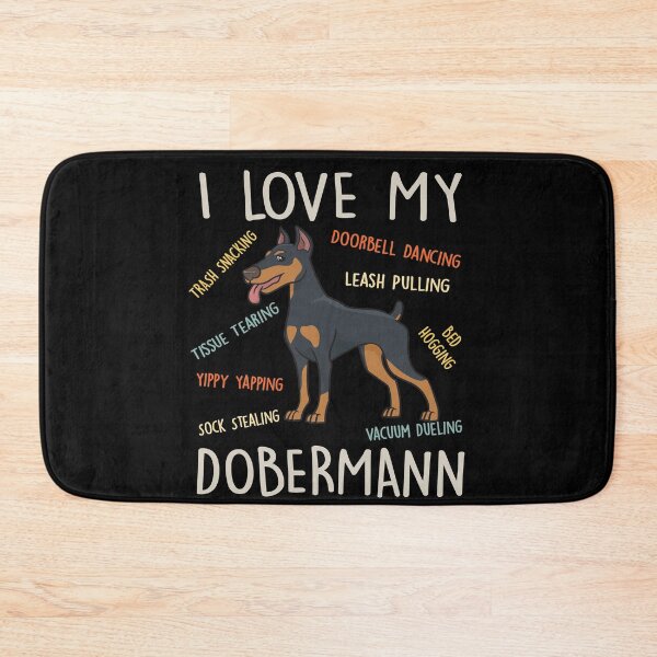 Item preview, I Love My Dobermann Dog Lover Mom Dad Cute Funny Gift designed and sold by rafaeltto.