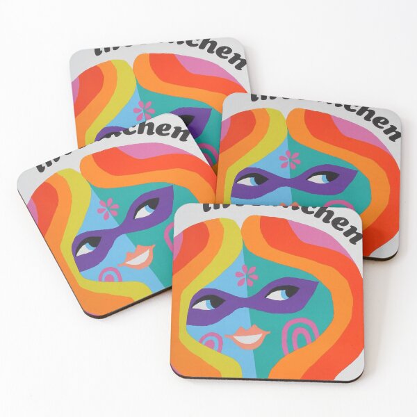 Item preview, Fasching retro poster designed and sold by CorasPosters.