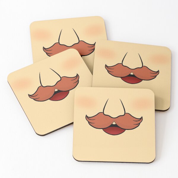 Item preview, Moustached Facial  designed and sold by FriendsList.