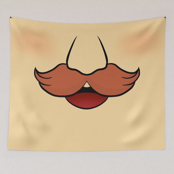 Item preview, Moustached Facial  designed and sold by FriendsList.