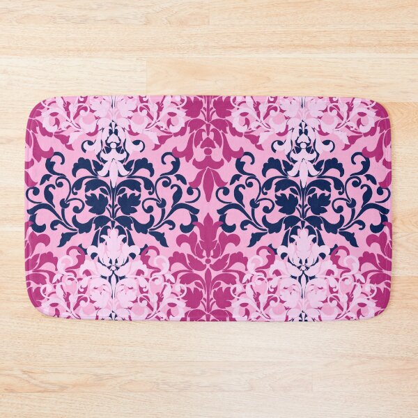 Item preview, Pink and Navy Damask designed and sold by MeganSteer.