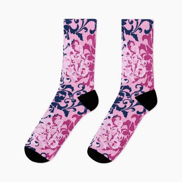 Item preview, Pink and Navy Damask designed and sold by MeganSteer.