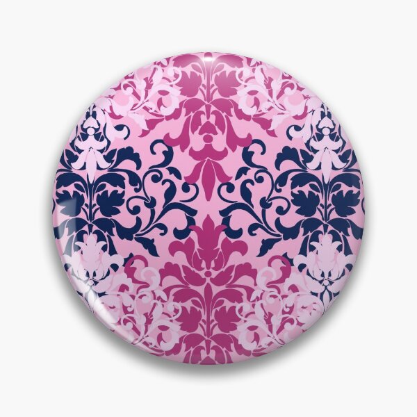Item preview, Pink and Navy Damask designed and sold by MeganSteer.