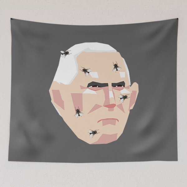 Item preview, MIKE PENCE FLY FLIES GREY designed and sold by pierrelaidesign.