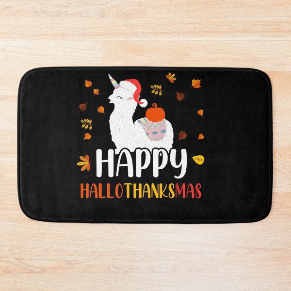 Item preview, Happy Hallothanksmas / Cute Llama Happy Hallothanksmas designed and sold by Run to Creations.