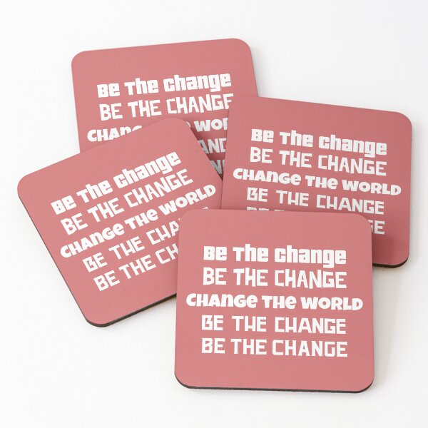 Item preview, Be the Change, Change The World, Inspirational Quote  designed and sold by iASunshine.