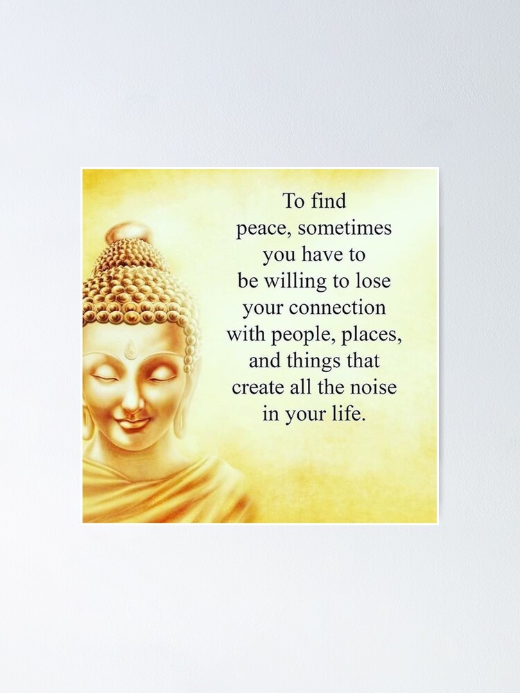 Poster Citation Inspirante De Bouddha Par Quotesonestop Redbubble