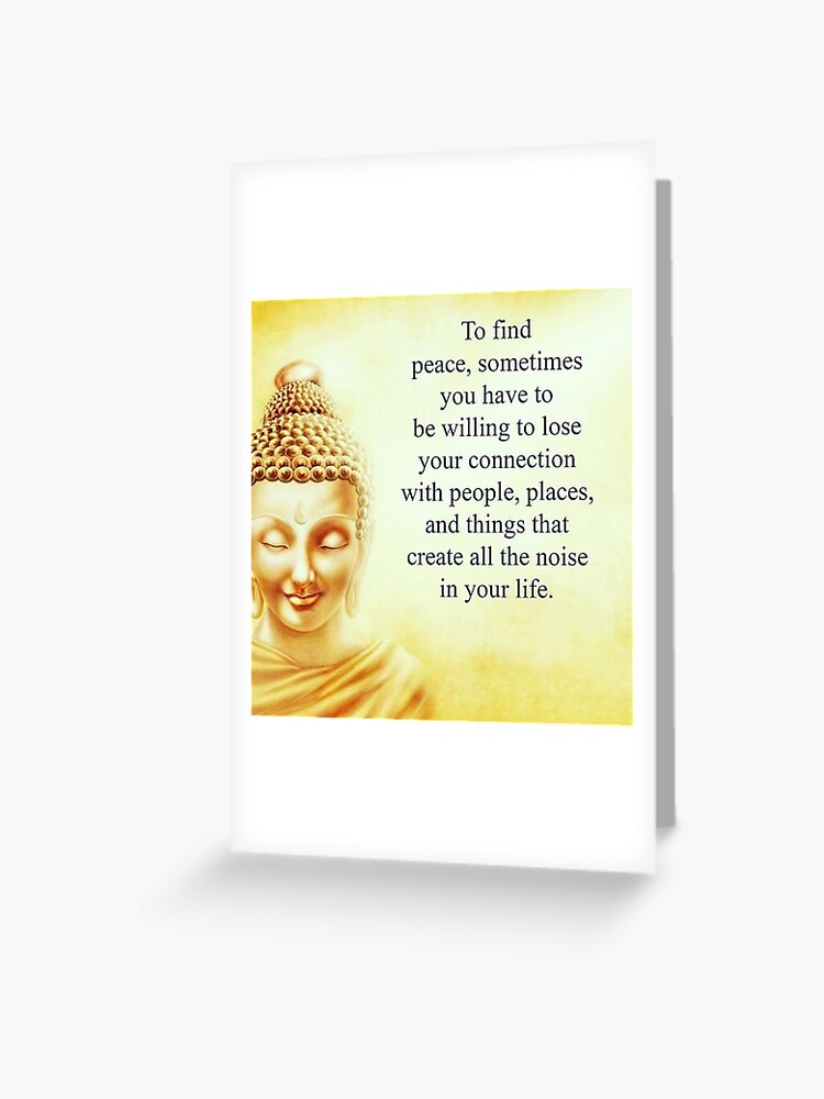 Carte De Vœux Citation Inspirante De Bouddha Par Quotesonestop Redbubble