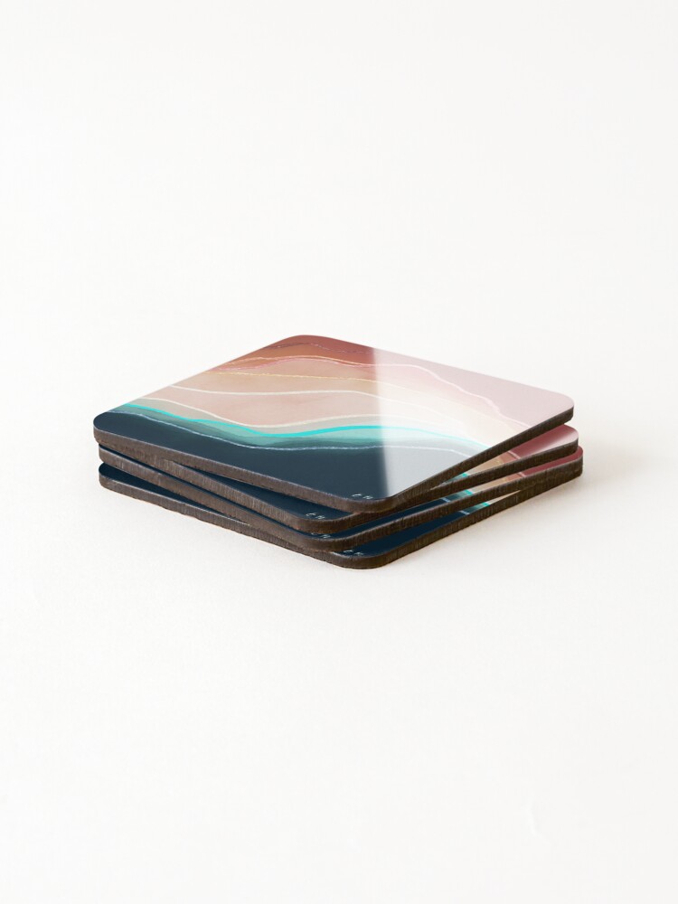 Thumbnail 4 of 5, Coasters (Set of 4), Stream Geode designed and sold by ehemphill.