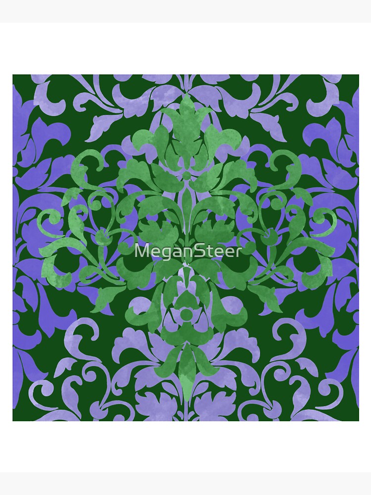 Watercolor Damask by MeganSteer