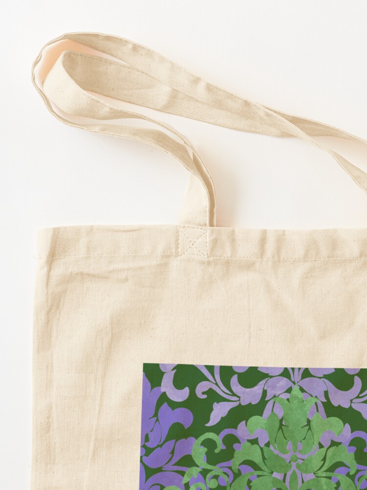Alternate view of Watercolor Damask Tote Bag
