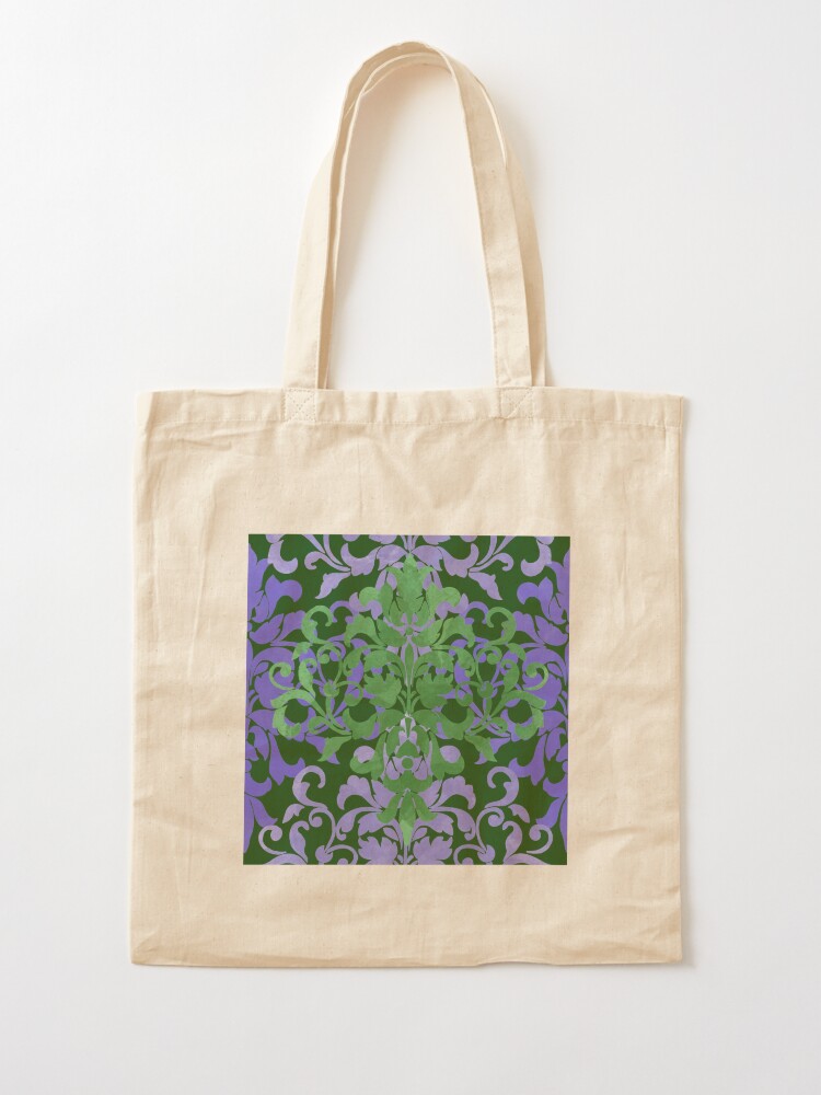 Alternate view of Watercolor Damask Tote Bag