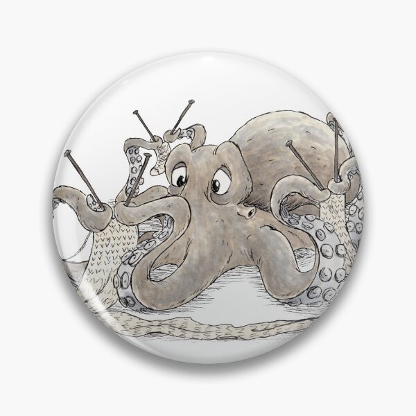 Item preview, Knitting Octopus designed and sold by Space Penguin  Studios.
