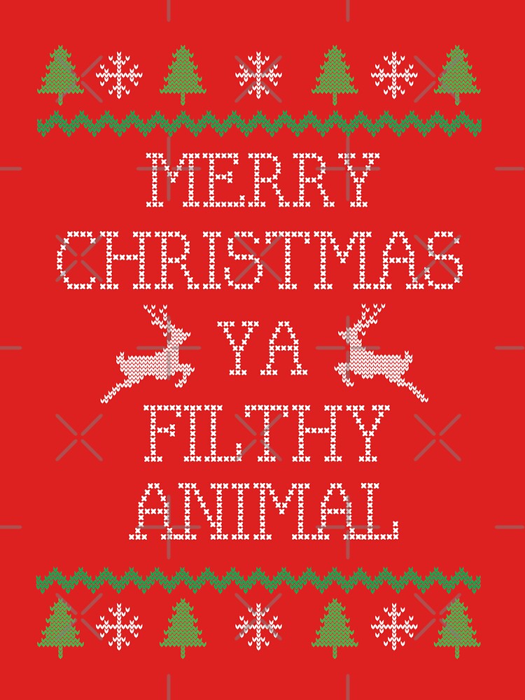 Discover Merry Christmas Ya Filthy Animal Essential T-Shirts