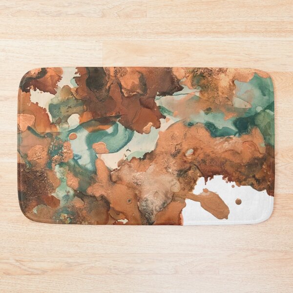 Item preview, Autumn Turning - Copper and Mint Abstract designed and sold by Jenie Yolland.