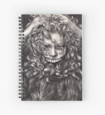 girl, invisible monsters Palahniuk, horror, face, dark, eyes Spiral Notebook