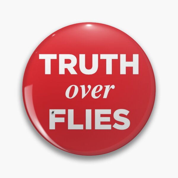 Item preview, TRUTH OVER FLIES | TRUTH OVER LIES | FLY ON MIKE PENCES HEAD PARODY designed and sold by pierrelaidesign.
