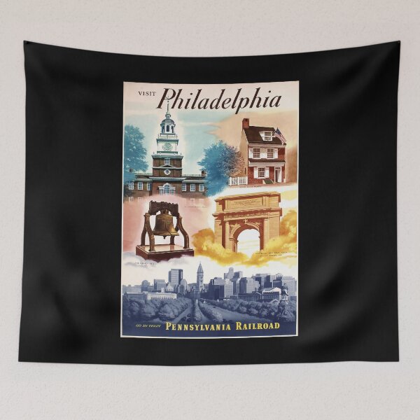Item preview, Philadelphia retro poster designed and sold by CorasPosters.