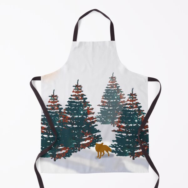 Item preview, Winter Afternoon Fox and Fir Trees designed and sold by NancyMerkle.