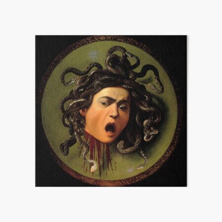 Aperçu de l'œuvre Michelangelo Merisi da Caravaggio "Medusa" créée et vendue par Alexandra Dahl.