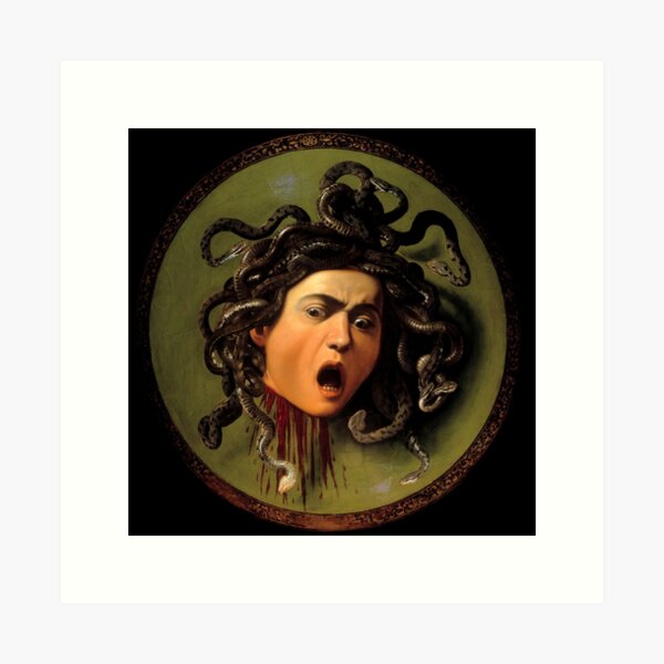 Aperçu de l'œuvre Michelangelo Merisi da Caravaggio "Medusa" créée et vendue par Alexandra Dahl.